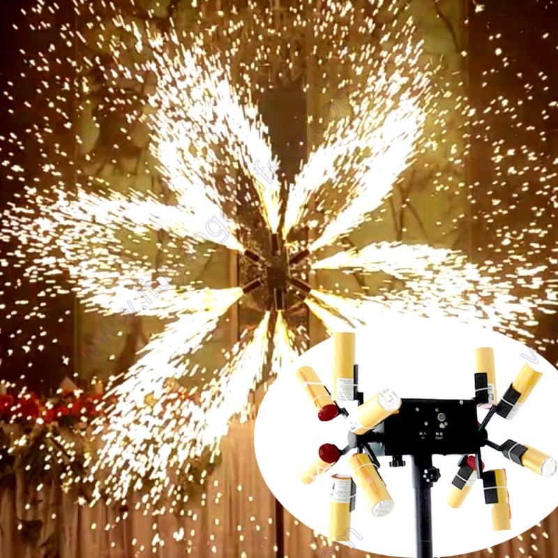 

Party Decoration Fireworks Firing Firecracker Indoor Pyrotechnic Wedding Remote Control Wireless Fire System Machine Cold Pyro Fountain Stag