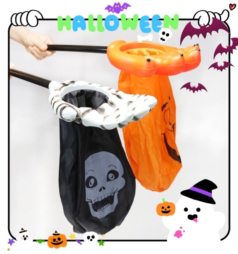 

Gift Wrap 1PC Halloween Palm Candy Bag White Bone Shaped Trick Or Treat Happy Party Cosplay Decoration Adult Children’s