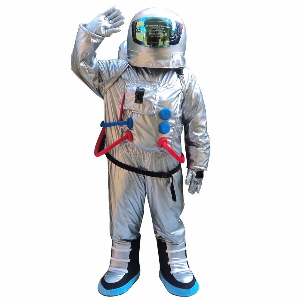 

High Quality Space Suit Mascot Costume Astronaut Halloween Christmas Birthday Party Performance, White