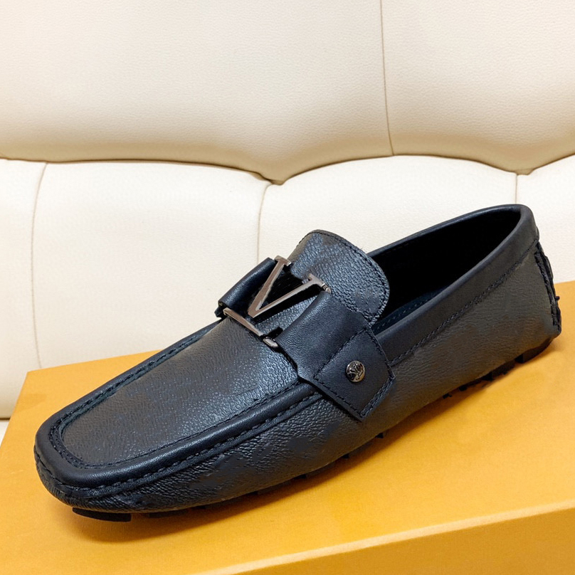 

Mens Monte Carlo Moccasins Designer Loafers Shoes Soft Calf Leather Suede Damier Canvas Arizona Moccasin Bow Casual Shoes 18 Colors With Box 306, Color 2