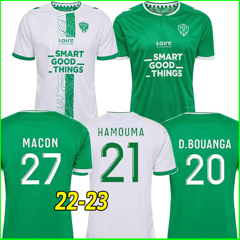

2022 2023 kids kit maillot ASSE Soccer Jersey YOUSSOUF DIONY BOUDEBOUZ 22-23 AS Saints-etienne BOUANGA KHAZRI HAMOUMA SALIBA Men Football shirt full set socks kids, Away