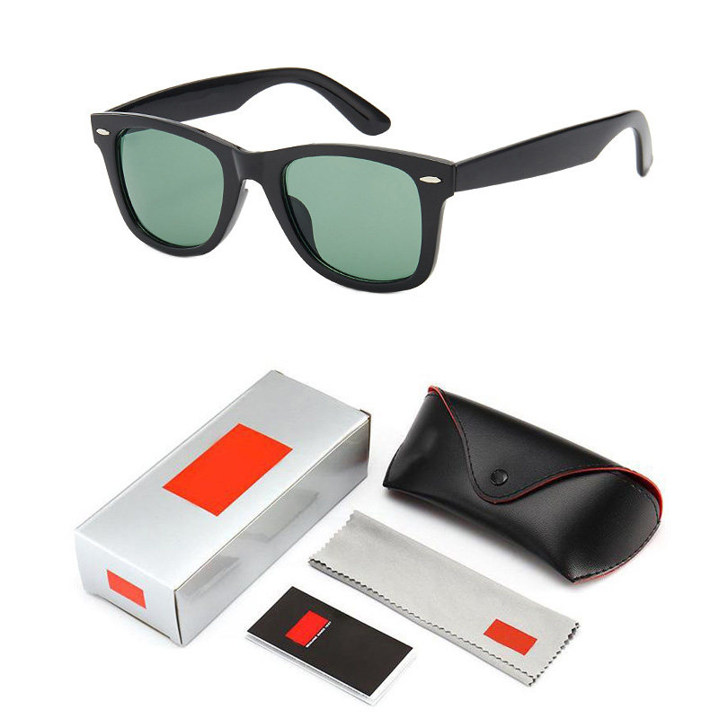 

2022 Fashion Ray Sunglasses Men's Brand Rivet Designer Retro Ban Sun Glasses For Women Mirror UV400 2140G Oculos de sol with box