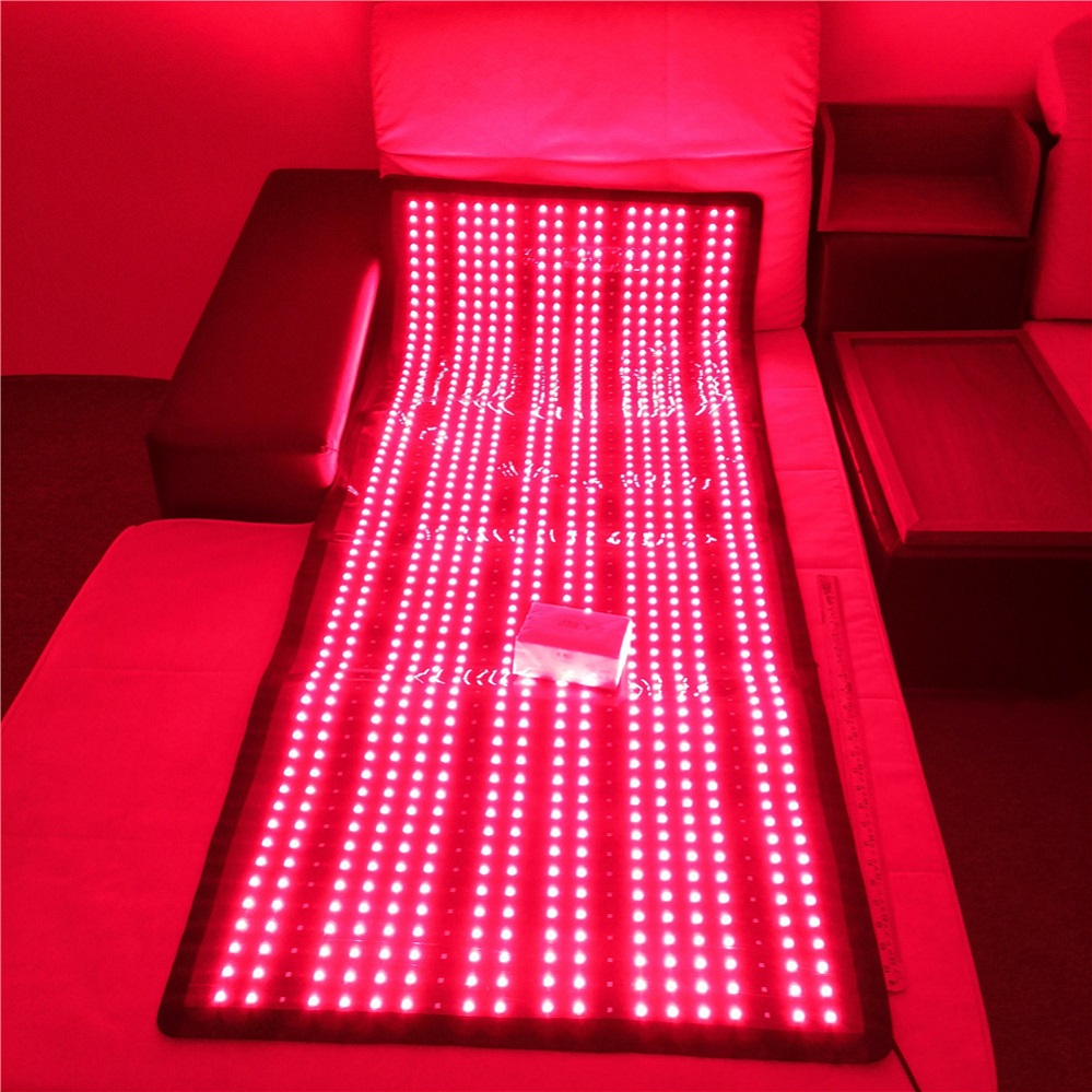 Home use LED light infrared extra large big size full body mat 660nm 850nm red light therapy pad
