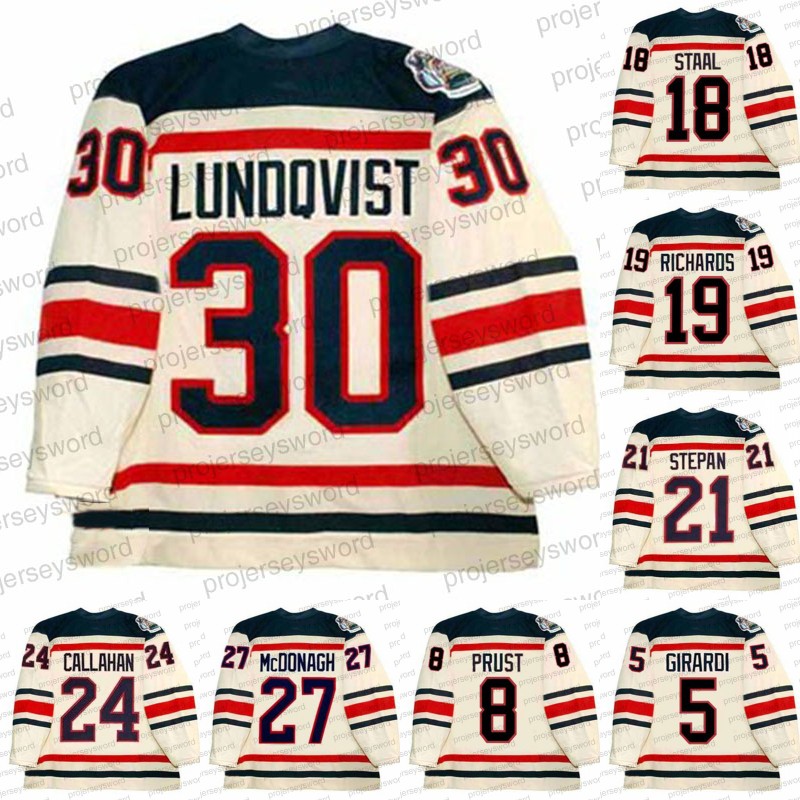 

2012 Winter Classic Jersey Rangers 30 Henrik Lundqvist 5 Dan Girardi 18 Marc Staal 19 Brad Richards 21 Derek Stepan 24 Ryan Callahan 27 Ryan Mcdonagh 93 Mika Zibanejad