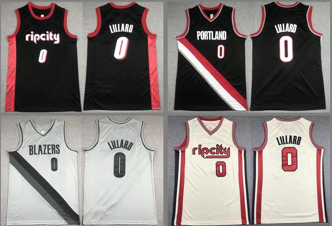

Hot basketball jerseys Damian Lillard jersey, With logo