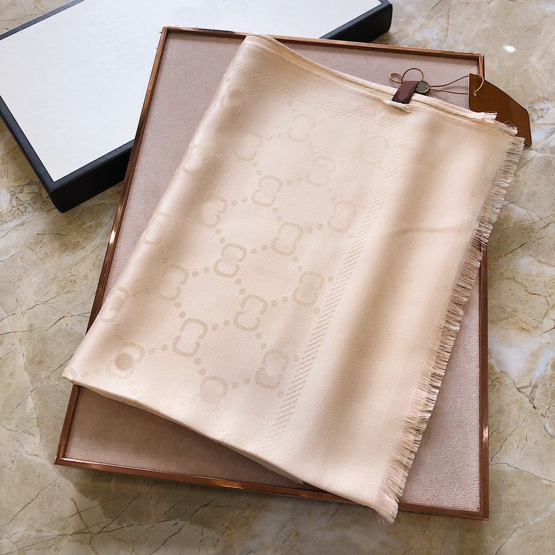 

180x70cm Gold silk long scarf Luxury letter Brand Designer Hair Scarf Print Head Scarfs 2022 Large Handkerchief Hijab Shawl for Women