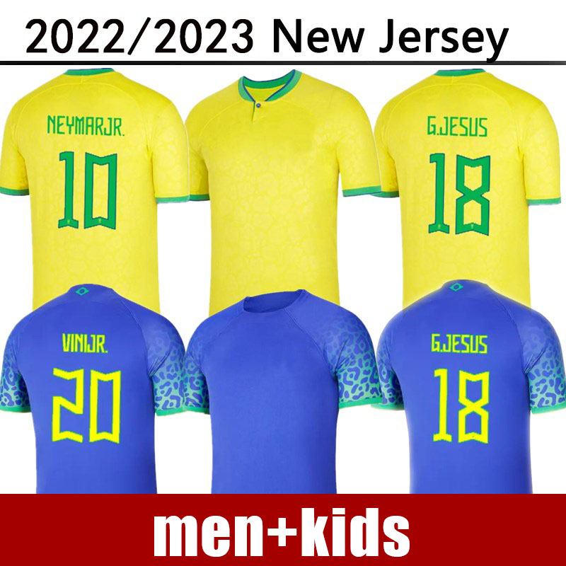 

2022 soccer jersey Camiseta de futbol PAQUETA BRAZILS NERES COUTINHO football shirt JESUS MARCELO PELE CASEMIRO brasil 22 23 maillots football men and kids SETS
