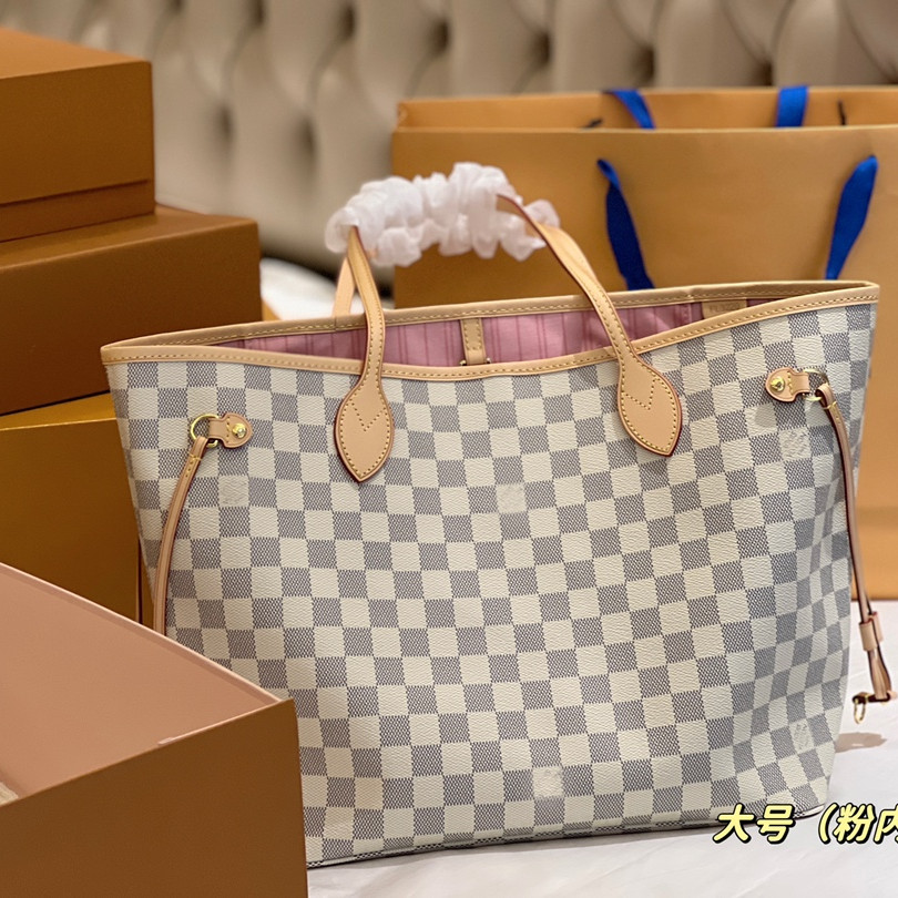 

Handbags Purses Leather Women Tote Bags Purse Fashion checkerboard mm Shoulder Bags Flower Checkers Grid Serial Number free delivery, Brown