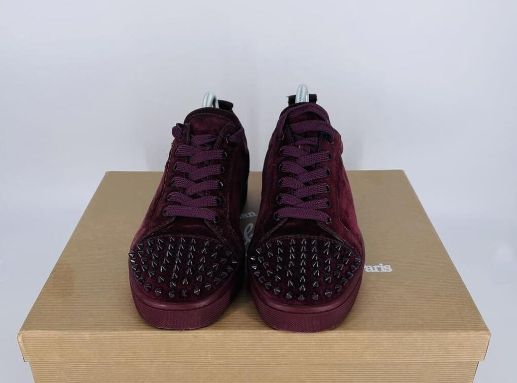 

Luxury brands Man casual shoes rivets sneakers flats sport runner Men spiked sneaker junior genuine leather spike platform orlato low trainers red bott