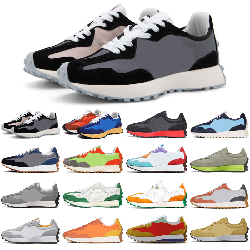 Top Quality Mens New 327 Running Shoes Soft Yellow Black Blue Red White Walking Vintage Women Men Off Platform Trainers Outdoor Sports Sneakers