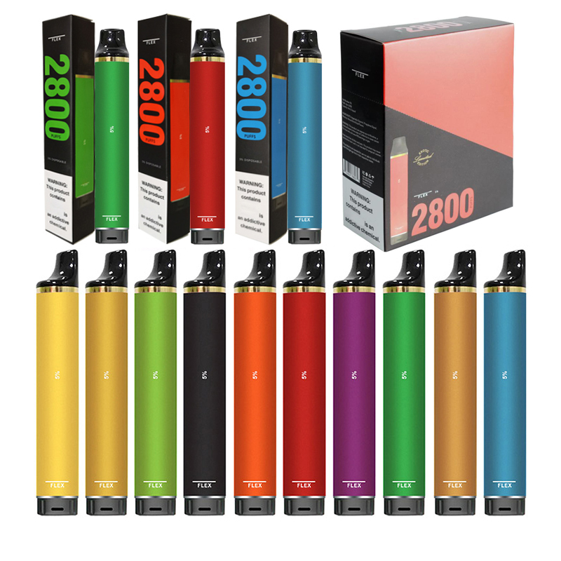 

Puffs 2800 PUFF Flex Vape Disposable E cigarette disposable cig Cigarrillos Desechables Vapers Sigarette Elettronica Vapes Pen VS Bang XXL