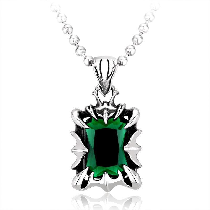 

Pendant Necklaces Beier Store 316L Stainless Steel Necklace Blue/green Colour Fashion Unique Jewelry LLBP8-103PPendant