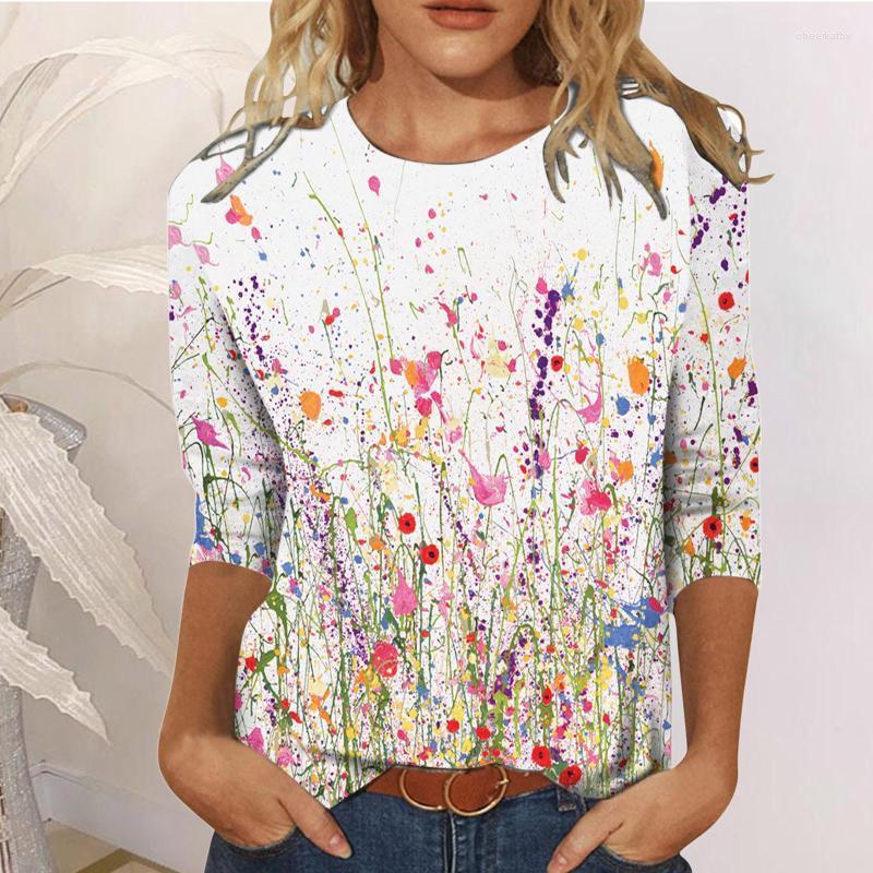 

Women's Blouses & Shirts Harajuku Women O Neck Three Quarter Sleeve Casual Loose And Vintage Lady Tops BlusasWomen's Chee22, Beige