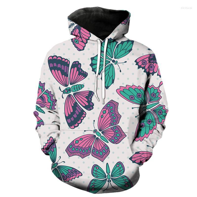 

Men' Hoodies & Sweatshirts Fashion Hoodie Cartoon Exquisite Butterfly 3D Printing Sweater Couple Hedging Casual Wear Spring Autumn And Win, Cbw-3716