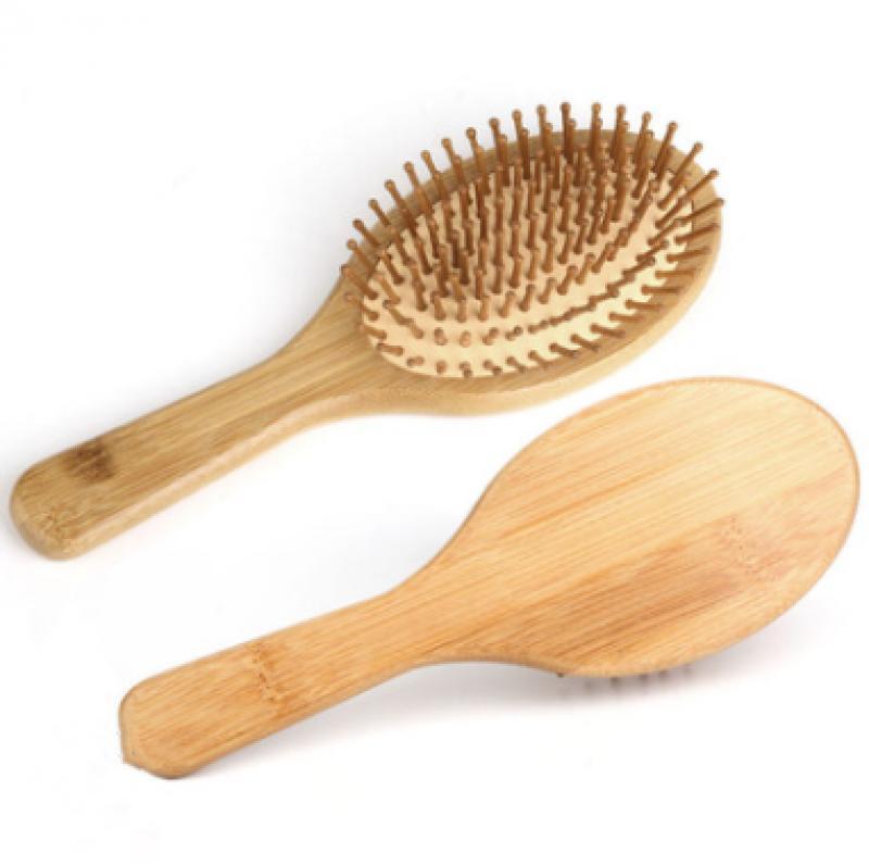 

Makeup Brushes Premium Wooden Bamboo Hair Brush Improve Growth Wood Hairbrush Prevent Loss Comb TeethMakeup