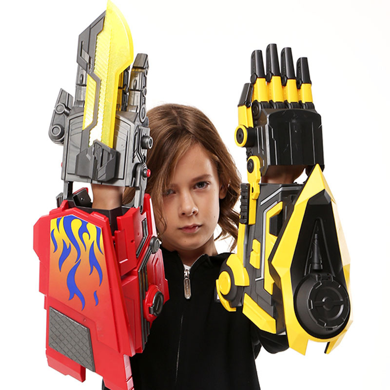

Electric Automatic Mechanical arm Gel Ball Blaster Gun Toys Bumblebee Optimus Prime wearable transmitter Air Pistol CS Fighting Outdoor Game Airsoft wholesale