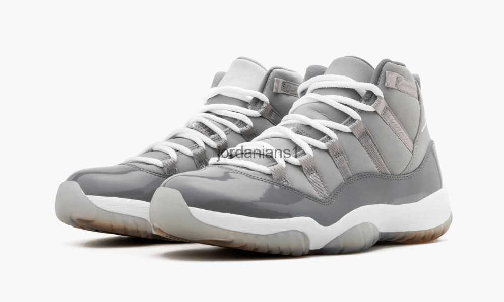 Jumpman 11 Chaussures de basket-ball gris gris et gris-blanc