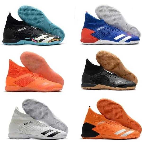 

newest Predator 20.3 High Ankle Mens TF Football Boots Soccer Cleats Indoor Leather Trainers Turf Socks Football Shoes, Color2# ic