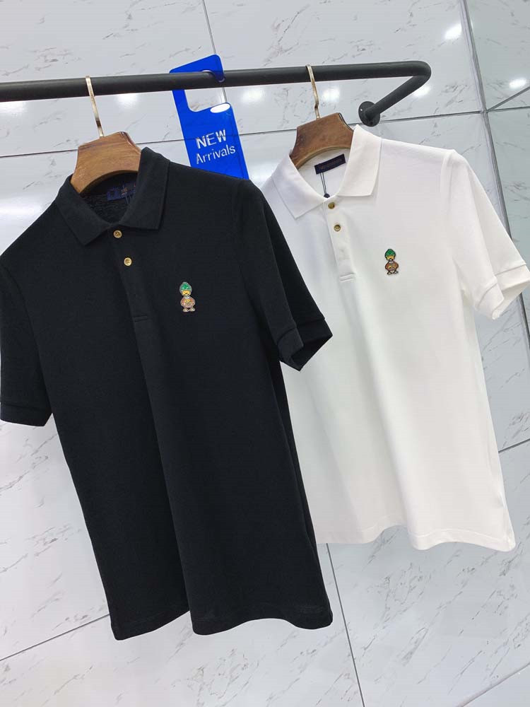 

Luxury Designer Polo Shirt Toten Easter Berry Era T Shirt Summer Breathable Loose Men's Ladies Couple Hip Hop Streetwear Top Trendy 100% Cotton Sleeves 183, White