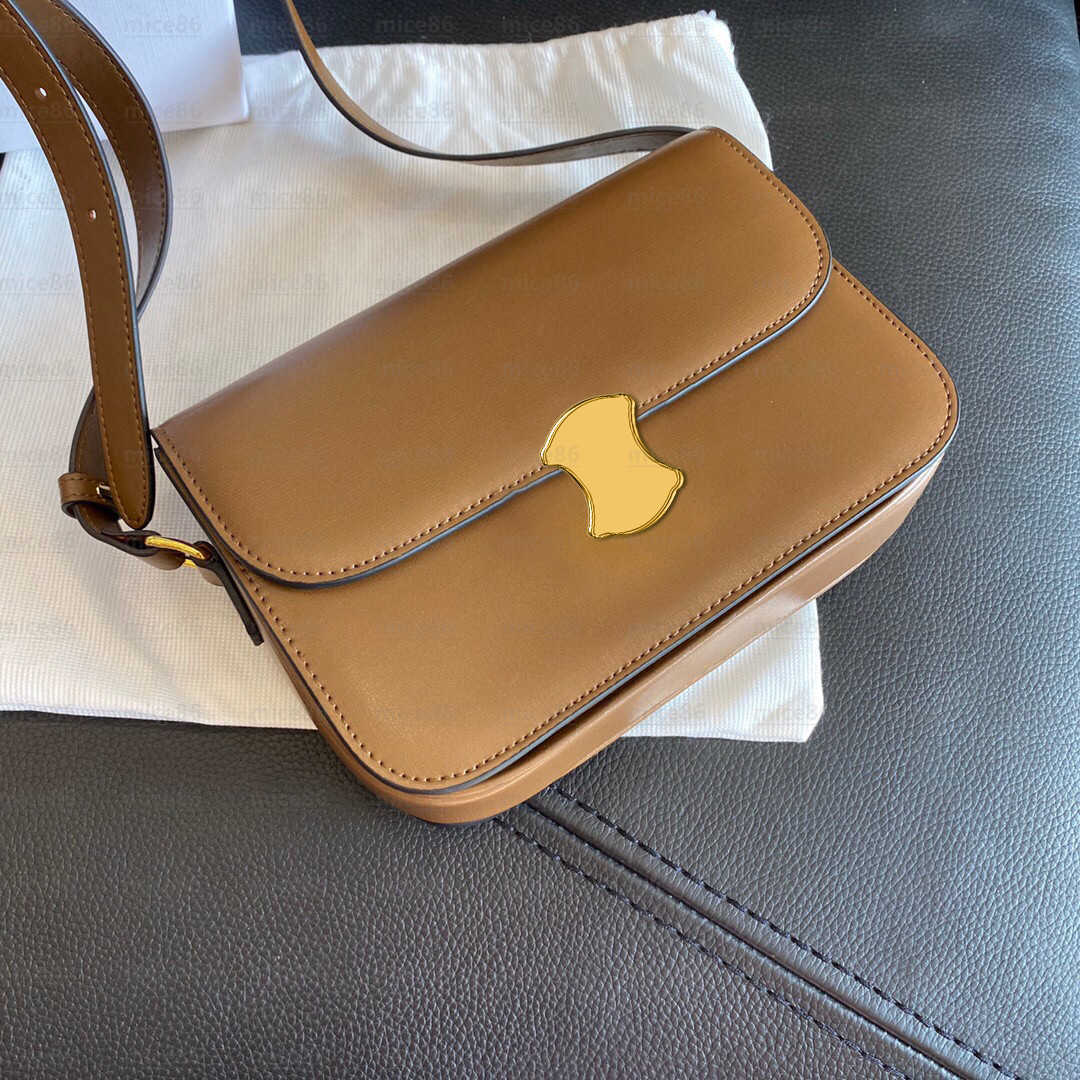 Top quality Genuine leather TEEN TRIOMPHE Shoulder Bag famous Women's men tote flap crossbody Bags Luxury Designer woman fashion Evening TVF