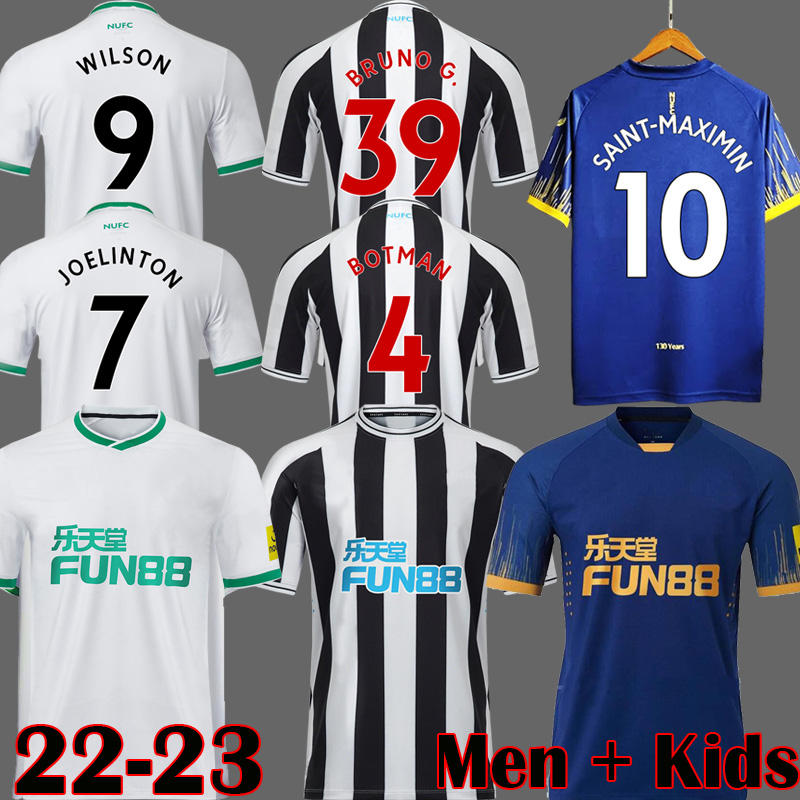

Newcastle 130 Years Soccer Jersey Third BOTMAN 22 23 WOOD BRUNO G. WILSON SHELVEY 2022 2023 JOELINTON NUFC Football Shirt MAXIMIN TRIPPIER Men kit Kids Equipment 999, Pl away