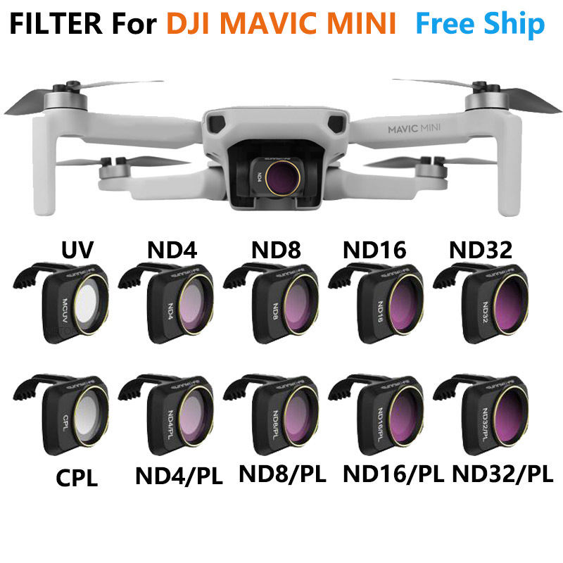 

DJI Mini 2 MINI SE Camera Lens Filter MCUV ND4 ND8 ND16 ND32 CPL ND PL Filters Kit for Drone Accessories 220615