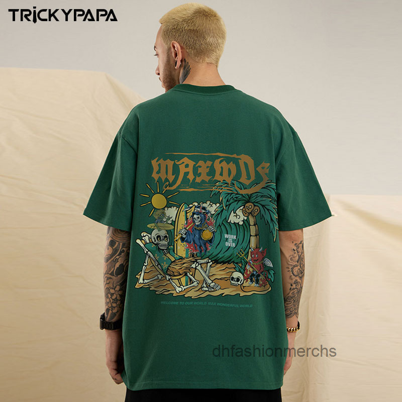 

designer t shirt American street printed short sleeved tshirts brand mens and womens hip-hop Vintage loose round neck top summer clothes, B1007b white