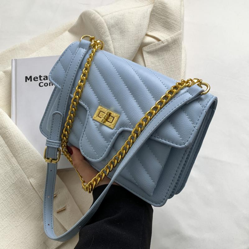 

Evening Bags Embroidery Thread Shoulder Bag Women Travel Leather Pu Quilted Female Luxury Handbags Designer Sac A Main FemmeEvening, Beige