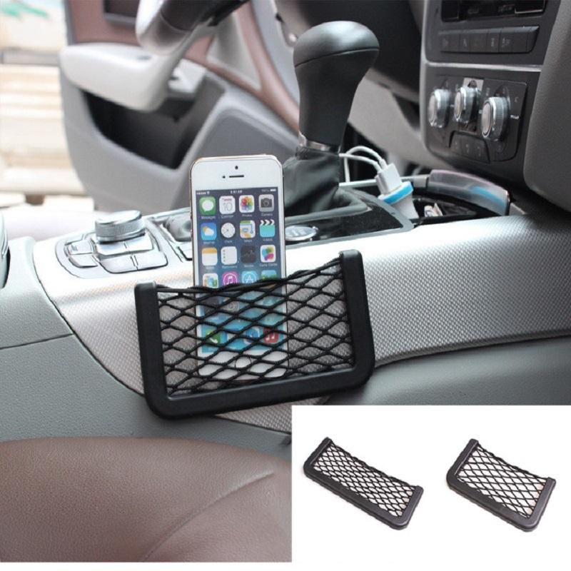 

Car Organizer Universal Side Net For Storing Mobile Phone Holder Pocket Storage Bag Black Mesh
