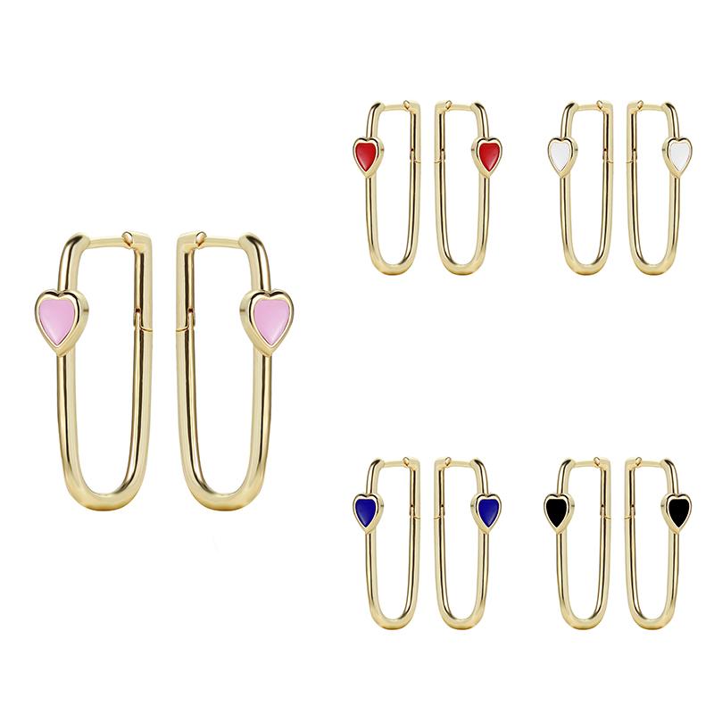 

Hoop & Huggie Fashion Jewelry Gold Color Dangle Drop Earrings For Woman Retro Geometric Rectangle Long Femme WholesaleHoop