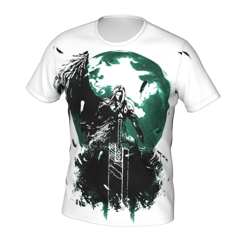 

Sephiroth VII T Shirt cloud cool man game wing half Vintage TShirts Short Sleeves Graphic Tshirt Tees 220622