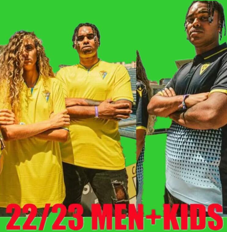 

22 23 Cadiz Soccer Jerseys CF home away alex Negredo A.Espino OSMAJIC Lozano A.PEREA 2022 2023 camiseta de futbol Mabil Zaldua football men and kids shirt, Black