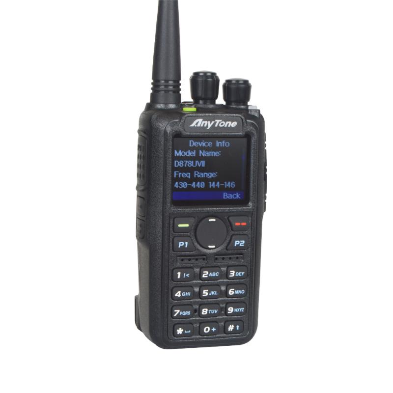 

Walkie Talkie AT-D878UVII Plus Anytone Ham Bluetooth PGPS APRS Dual Band VHF/UHF Digitial DMR Analog Portable Two WayWalkie