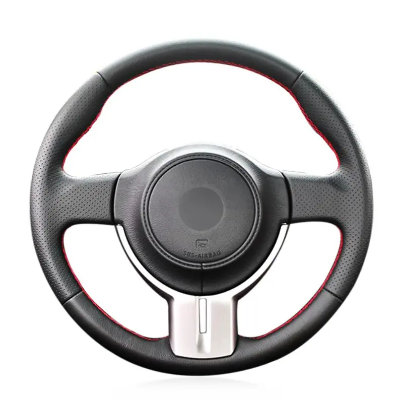 

Hand-stitched Black Leather Car Steering Wheel Cover For Toyota 86 2012-2015 BRZ 2012-2015 Scion FR-S FRS 2013-2016