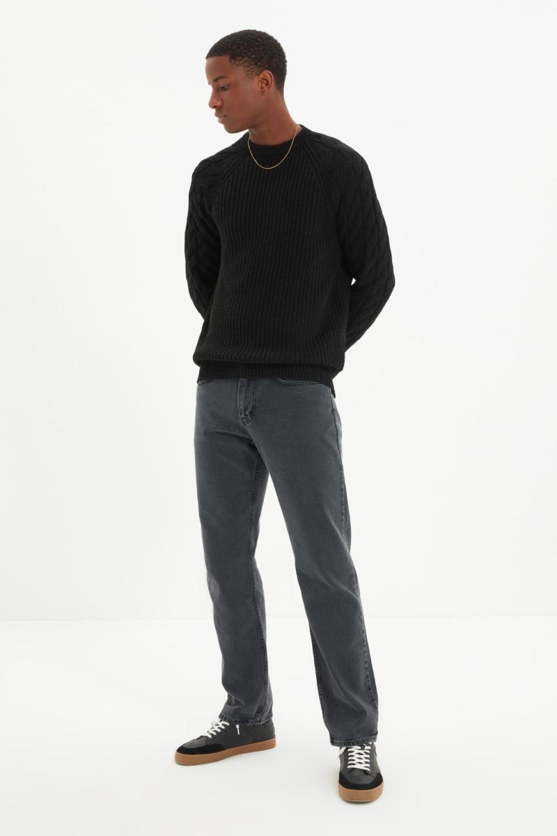 

Men's Jeans Trendyol Men 'S Regular Fit TMNAW22JE0038, Anthracite