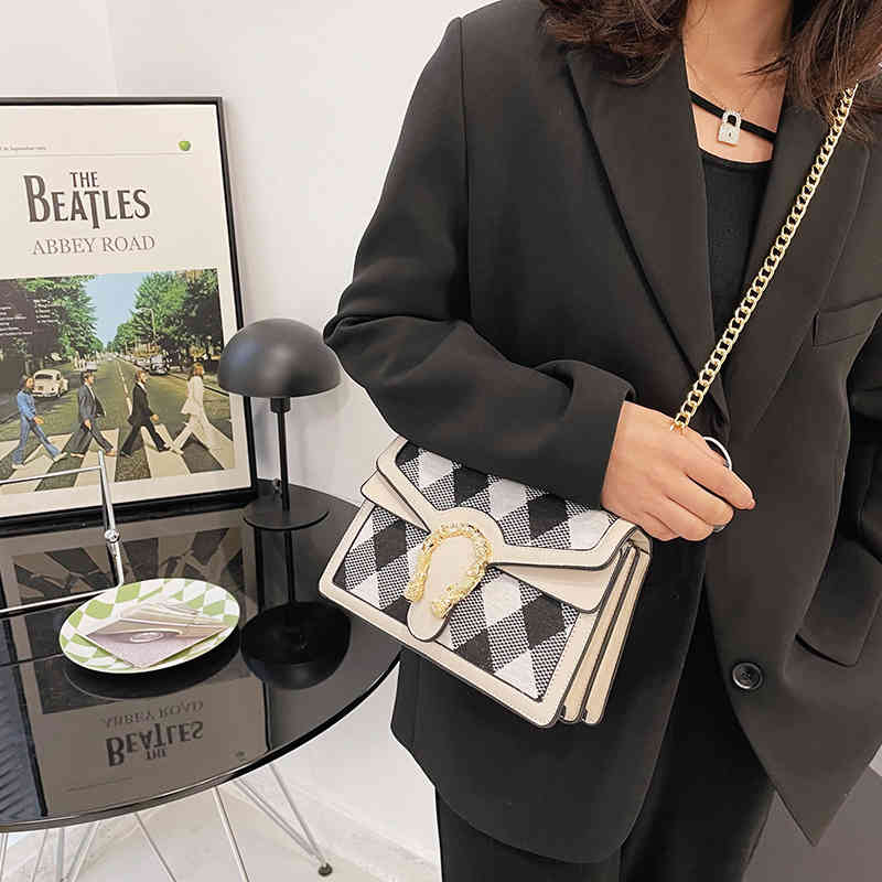 Chaîne personnalisée de mode Small Square Single Single Messenger 2022 Sac à bandoulière