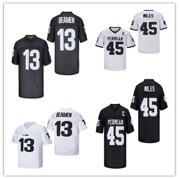

45 Boobie Miles Permian Friday Night Lights Movie Football Jerseys Stitched Black White 13 WILLIE BEAMEN ANY GIVEN SUNDAY Jersey Men Size S-3XL, As pic