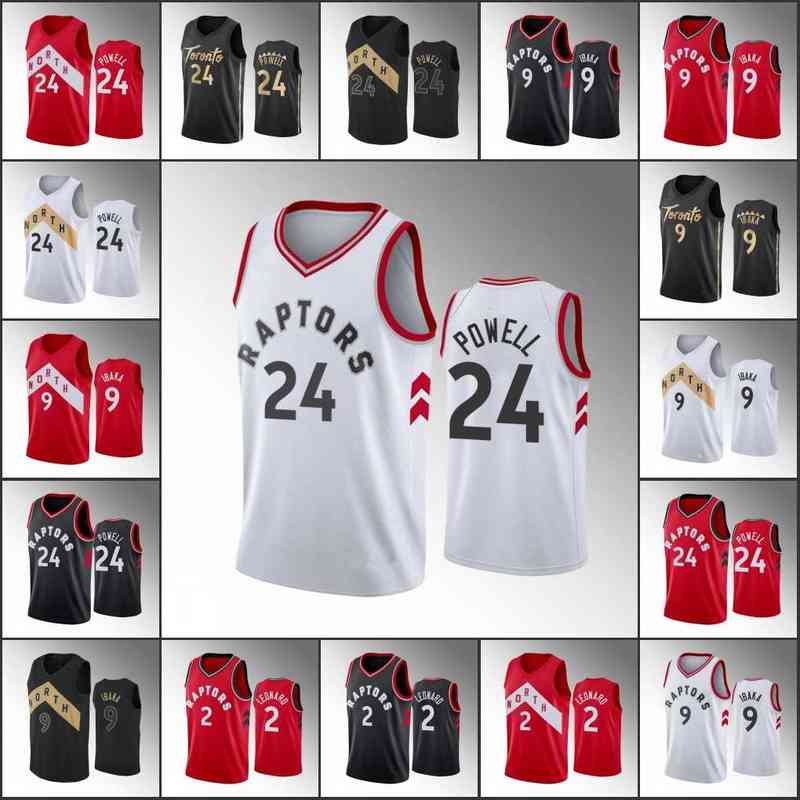 

Men Toronto Raptors''Basketball Norman Powell Serge Ibaka Kawhi Leonard Jersey g'p