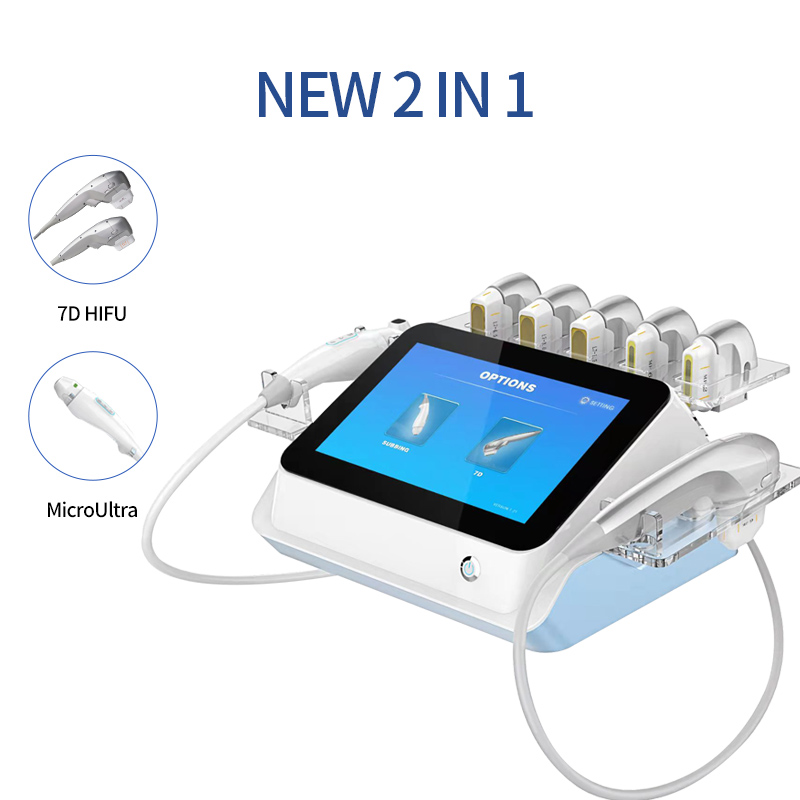 Équipement de beauté multifonctionnel Portable de 2 sur 1 7D HIFU MICROULTRA MACHIN
