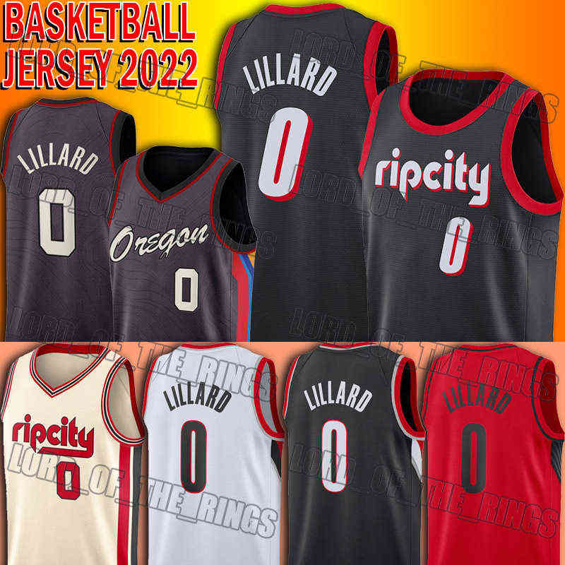 Damian 0 Lillard Jersey Basketball Ripcity 75th Anniversary Uniform-image-763005697