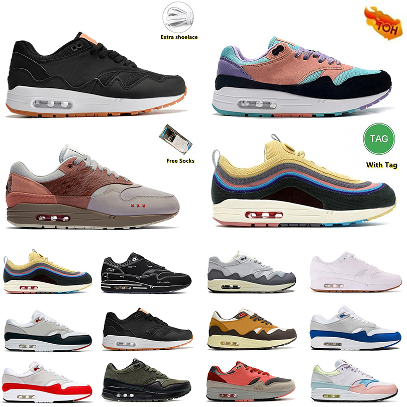 

Fashion Women Mens Trainers Patta Waves 1 Running Shoes Monarch Noise Aqua Maroon Black Cactus Jack 87 Baroque Brown Saturn Gold Cave Stone 1s Sports Sneakers 36-45, Item#40