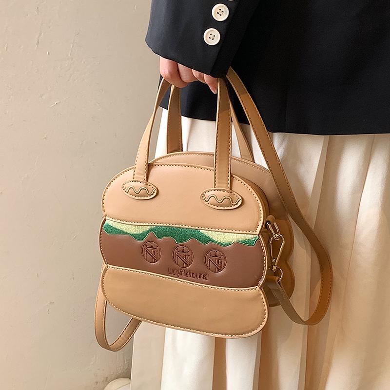 

Evening Bags Sweet Biscuit Crossbody Bag For Women Luxury Designer Brand Cute Girls Cake Shell Lovely Handbag Contrast, Khaki