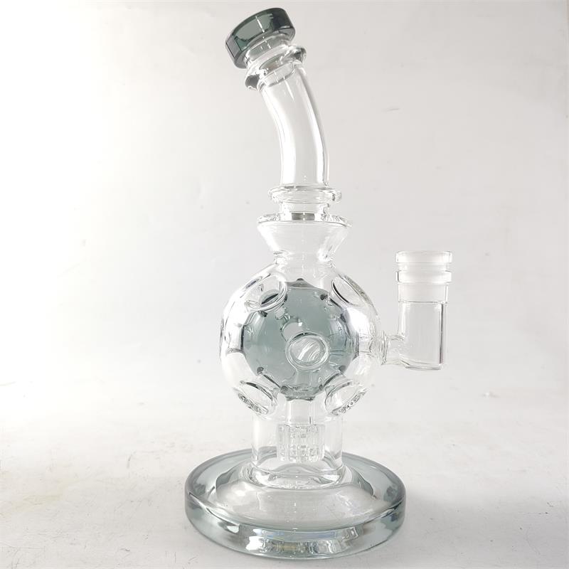 

Fab Egg Hookahs 21cm Tall Heady Glass Smoking Bong Functional Stable Oil Rig Water Pipe