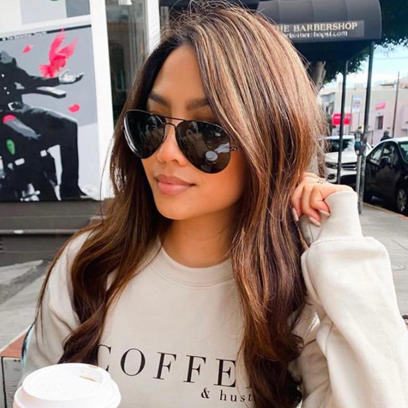 

Sunglasses Classic Brand Designer Men's Pilot Women Men Vintage Driving Mirror Lens Sun Glasses For Female UV400