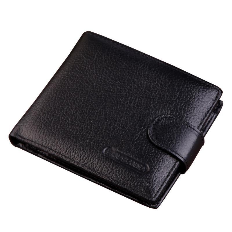 

Wallets Men's Wallet Made Of Genuine Leather 2022 Designer Cow Purse Short Billeteras Monederos Para Cartera Hombre Men Card HolderWalle, Black