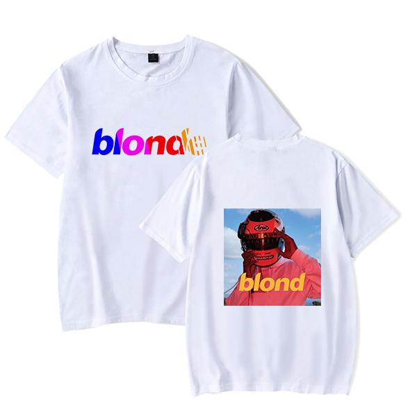 

Men's T-Shirts Frank Tshirt Ocean Blonde Unisex O-Neck Summer Short Sleeve Women Men Harajuku Streetwear Blond Clothes Kids TeesMen's, Black