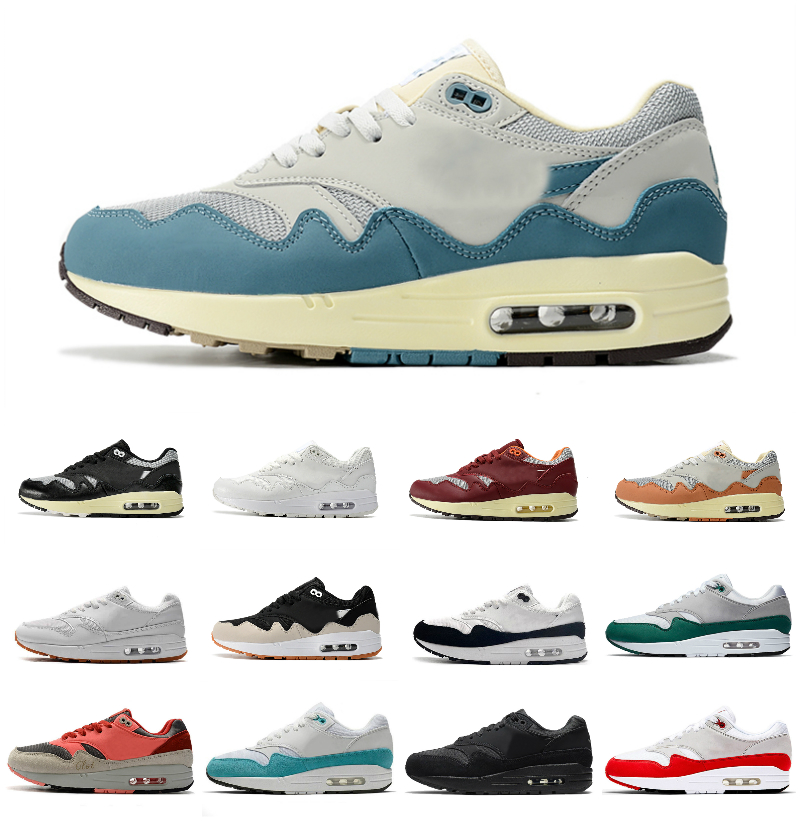 

Patta Waves MAX 1 Running Shoes Mens Women Airmaxs Travis Cactus Jack Baroque Brown Noise Aqua Monarch Taupe Haze London Amsterdam Denham Trainers Outdoor Sneakers, Bubble package bag