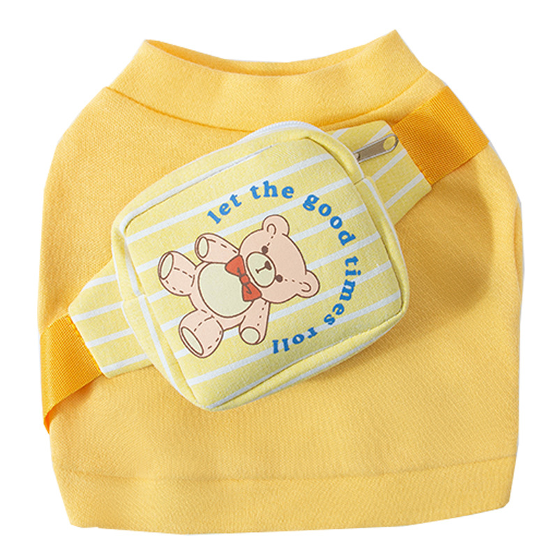 

Summer Cute Design Dog Tank Top Pet Vest Cat Sling Small and Medium Pet Clothes Designer Summer, Blue