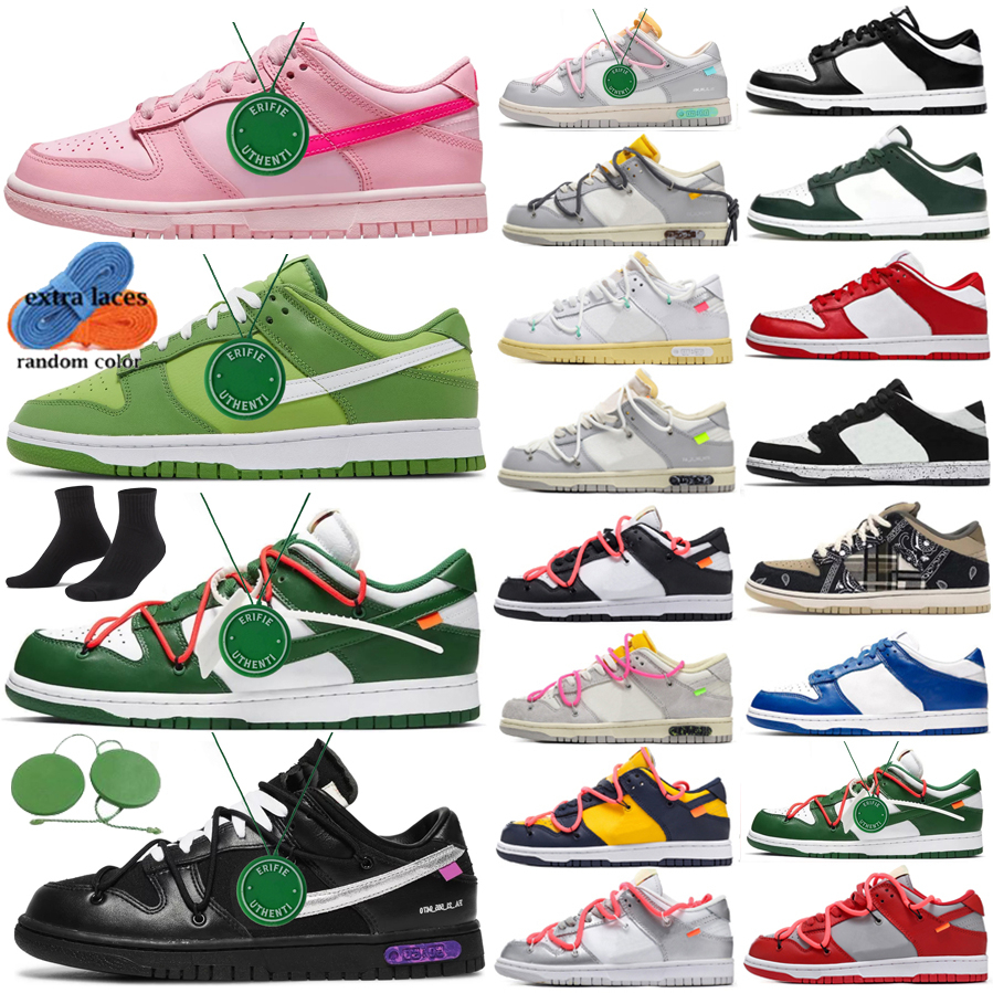 

2023 Top high Newest off Panda Running Shoes Low Safari Mix lot 01 03 49 of 50 SE sun club Pine Green University Red sports shoe mens womens White x Boot, Color # 27
