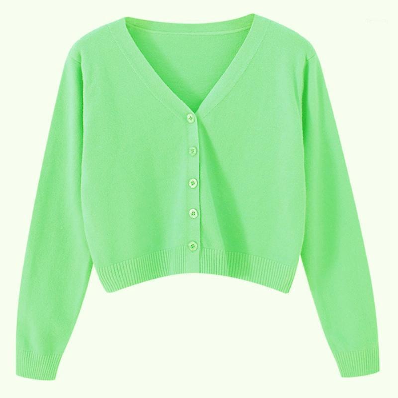 

Women's Knits & Tees Pink Cardigan Green Sweater Knitted Cropped Crop Top Women Girls V Neck Harajuku Tops Sweaters Cardigans Clothes, Red